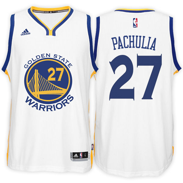 maglia zaza pachulia 27 con golden state warriors 2016-2017 bianca